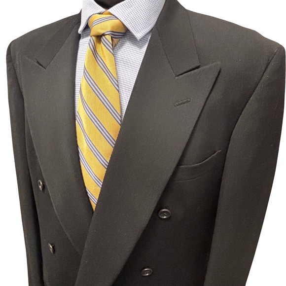 Lord & Taylor Other - Lord & Taylor Black Double Breasted Blazer 44L Formal Goth VTG Union  Jacket